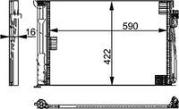 Condensor, airconditioning AC344000S