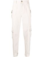 Brunello Cucinelli pantalon fuselé à poches cargo - Blanc