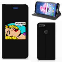 Huawei P Smart Hippe Standcase Popart Oh Yes - thumbnail