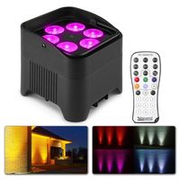 Retourdeal - BeamZ BBP96S accu Uplight met 6x 12W LED&apos;s en draadloze - thumbnail