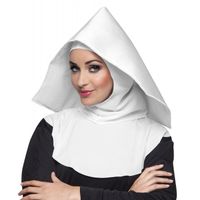 Nonnen verkleed hoofdkapje Moeder Overste   -