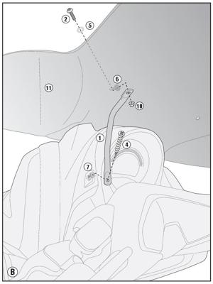 GIVI Bevestigingskit windscherm, moto en scooter, D2123KIT