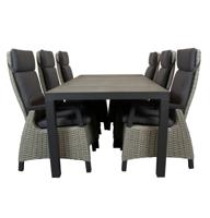 Qopps Levas tuintafel met Orlon gasveer verstelbare tuinstoel