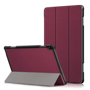 3-Vouw sleepcover hoes - Lenovo Tab P10 - Bordeaux Rood