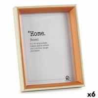 Fotolijsten 17 x 22 x 3 cm Kristal Bruin Wit Hout MDF (6 Stuks)