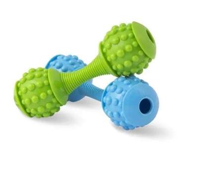 HILTON Dental Dumbbell in thermoplastisch rubber 15 cm - hondenspeeltje - 1 stuk