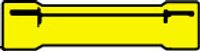 Geïsoleerde doorverbinder voor draad 4,0-6,0 mm2 geel Klemko