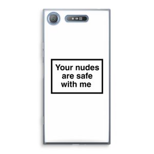 Safe with me: Sony Xperia XZ1 Transparant Hoesje