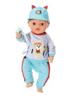 ZAPF Creation BABY born - Little Sportieve Outfit blauw poppen accessoires 36 cm - thumbnail