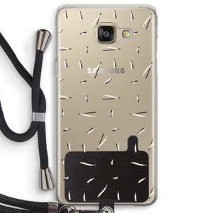 Hipster stripes: Samsung Galaxy A5 (2016) Transparant Hoesje met koord