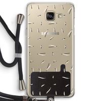 Hipster stripes: Samsung Galaxy A5 (2016) Transparant Hoesje met koord