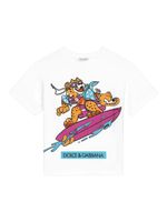 Dolce & Gabbana Kids t-shirt en coton à imprimé graphique - Blanc