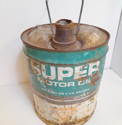 Conoco Super Motor Oil 5 Gallon Oil Can - Original