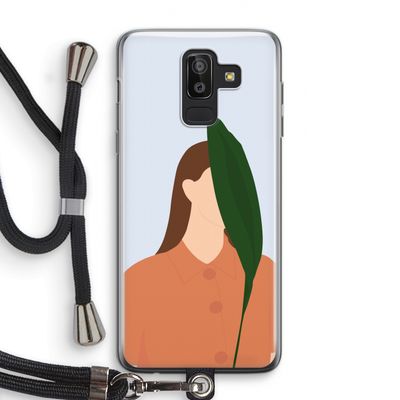 Leaf: Samsung Galaxy J8 (2018) Transparant Hoesje met koord