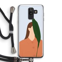 Leaf: Samsung Galaxy J8 (2018) Transparant Hoesje met koord