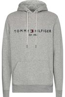 Tommy Hilfiger Regular Fit Hooded Sweatshirt grijs, Effen