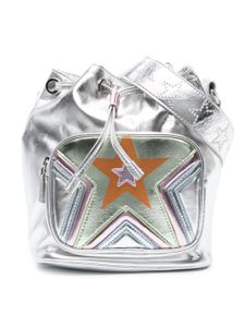 Stella McCartney Kids sac seau à motif d'étoiles - Argent