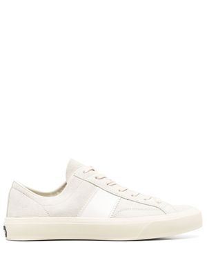 TOM FORD baskets lacées à patch logo - Tons neutres
