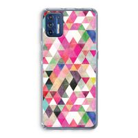 Gekleurde driehoekjes: Motorola Moto G9 Plus Transparant Hoesje