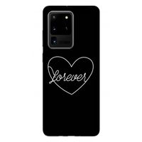 Forever heart black: Samsung Galaxy S20 Ultra Tough Case