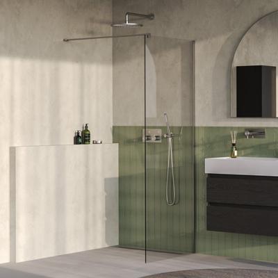 BRAUER Oblivion Inloopdouche - 80x200cm - glascoating - helder glas - Geborsteld RVS PVD GS-OBI1H80200NG