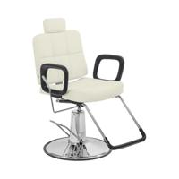Keswick kappersstoel met hoofd- en voetensteun - zithoogte 52 - 64 cm - 150 kg - beige