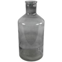 Countryfield Vaas - smoke grijs - transparant glas - XXL fles vorm - D24 x H52 cm