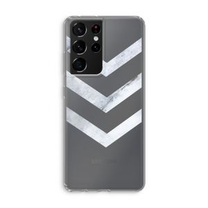 Marmeren pijlen: Samsung Galaxy S21 Ultra Transparant Hoesje