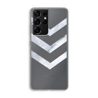 Marmeren pijlen: Samsung Galaxy S21 Ultra Transparant Hoesje