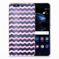 Huawei P10 Plus | TPU bumper | Waves Roze