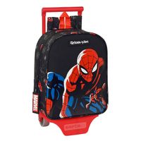 Schoolrugzak met Wielen Spider-Man Hero Zwart 22 x 27 x 10 cm