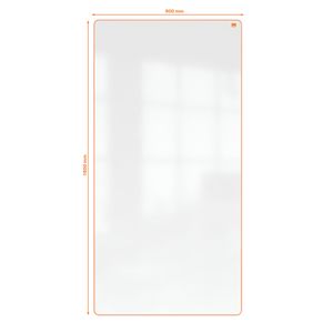 Nobo Move & Meet whiteboard paneel, ft 180 x 90 cm, met oranje kader