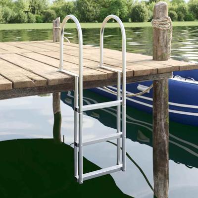 xl Dock ladder Zilver 45 x 11.5 x 134 cm Aluminium