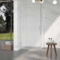 Fortifura Galeria Douchecabine - 90x80x200cm - scharnieren - deurgreep - stabilisatiestang - helder geribbeld - veiligheidsglas - Chroom SW1208821/SW1122560/SW797904/SW797952 Fortifura Galeria Douchecabine - 90x80x200cm - scharnieren - deurgreep - stabilisatiestang - helder geribbeld - veiligheidsglas - Chroom SW1208821/SW1122560/SW797904/SW797952