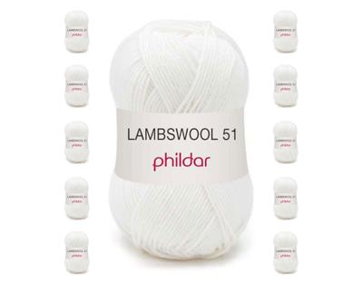 Phildar Lambswool 340 - White (10 stuks)