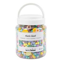 Creativ Company Kunststof kralen diverse kleuren, 700ml Creativ Company Kunststof kralen diverse kleuren, 700ml