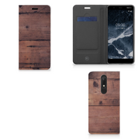 Nokia 5.1 (2018) Book Wallet Case Old Wood