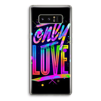 Only Love: Samsung Galaxy Note 8 Transparant Hoesje