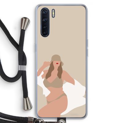 One of a kind: Oppo A91 Transparant Hoesje met koord