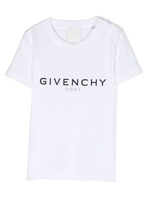 Givenchy Kids t-shirt en coton à logo imprimé - Blanc