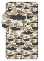 Tank Hoeslaken Camouflage - Eenpersoons - 90 x 200 cm - Katoen