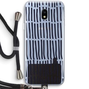 Moroccan stripes: Samsung Galaxy J3 (2017) Transparant Hoesje met koord