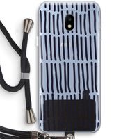 Moroccan stripes: Samsung Galaxy J3 (2017) Transparant Hoesje met koord