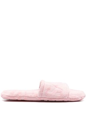 Versace chaussons Terry à logo - Rose