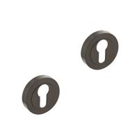 Intersteel cilinderrozetten verdekt 52x10mm - antraciet - thumbnail