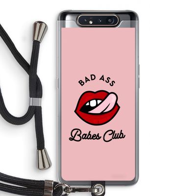 Badass Babes Club: Samsung Galaxy A80 Transparant Hoesje met koord