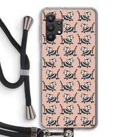 Zwarte poes: Samsung Galaxy A32 5G Transparant Hoesje met koord
