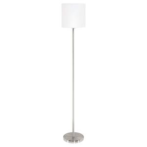 Eglo Vloerlamp Pasteri 28cm nikkel mat met witte kap 95164