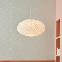 Hanglamp wit Villo stof e27 fitting 30 cm Hanglamp wit Villo stof e27 fitting 30 cm