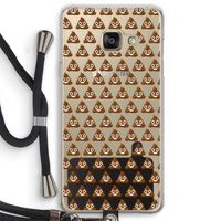 Poop emoji: Samsung Galaxy A3 (2016) Transparant Hoesje met koord